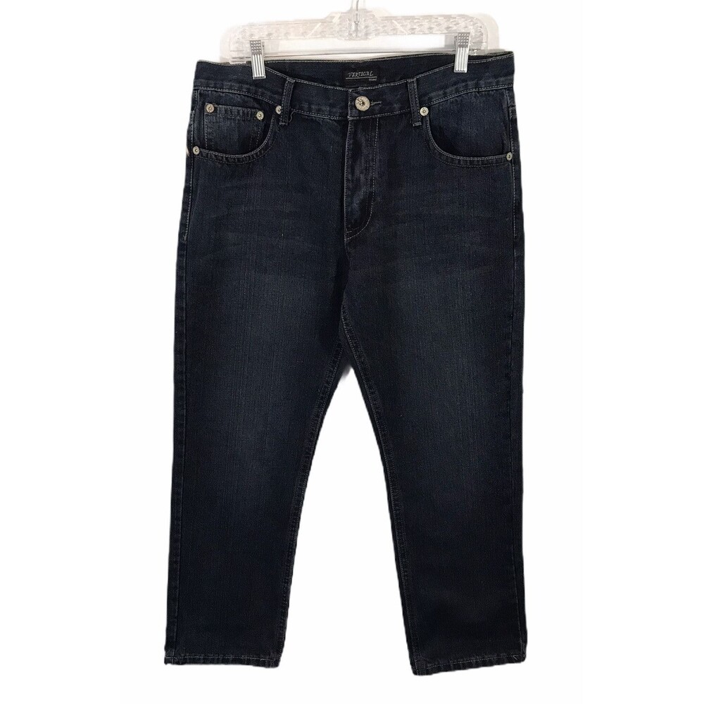 Vertical Sports Men's Straight Leg Dark Wash Jeans - Size 36x30  NEW